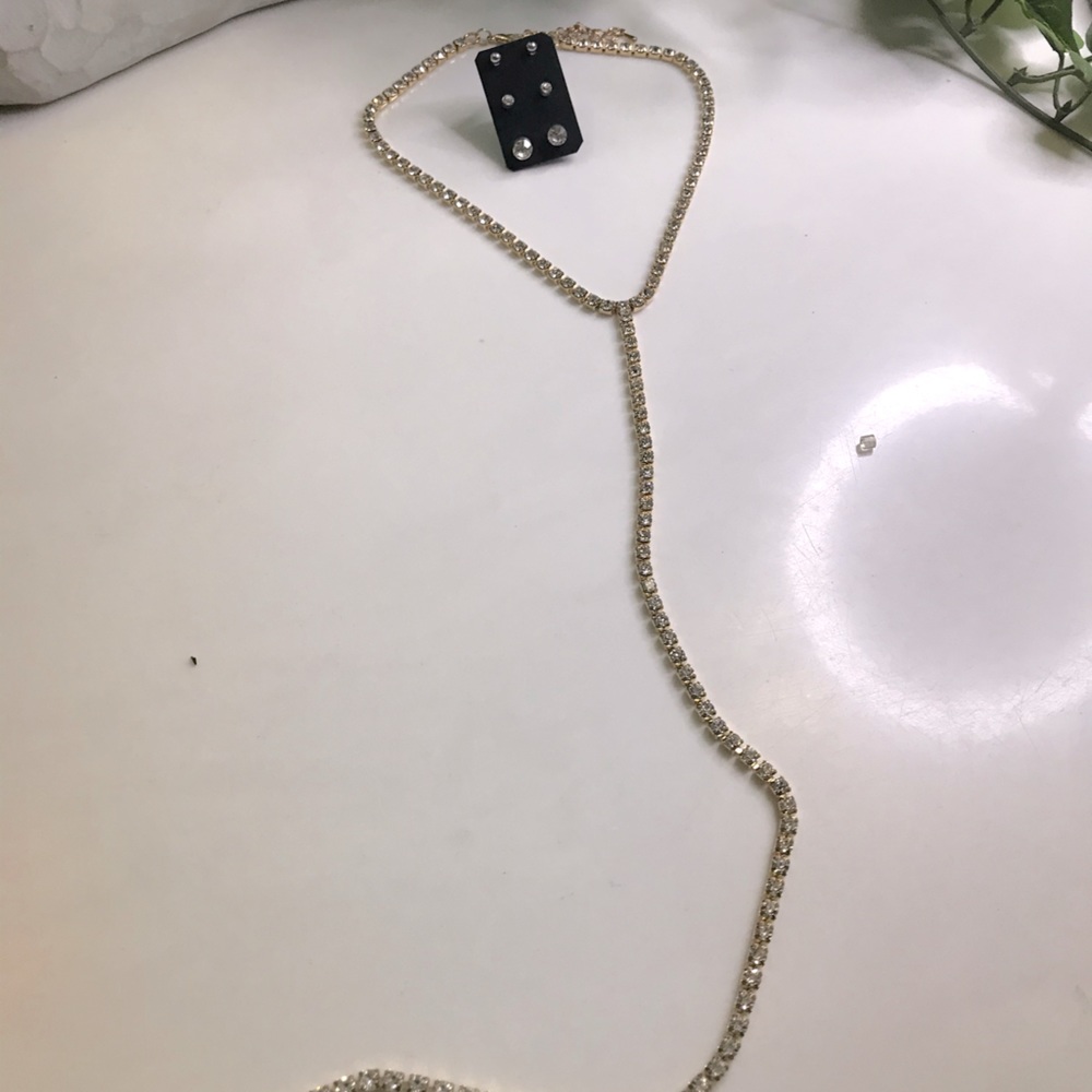 Diamond Choker and Diamond earrings